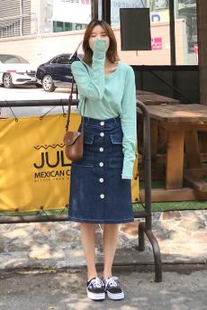 韓国ファッション通販　デニムスカート