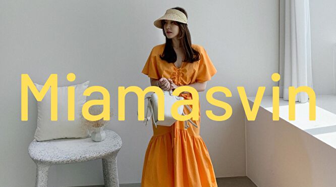韓国ファッションブランド　ミアマスビン　フェミニンスタイル