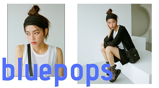 韓国ファッション通販　ブルーポップス
